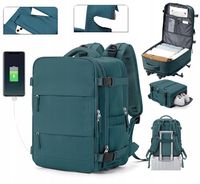 Plecak PAKKO Bagaż Podręczny do Samolotu Wizzair Rayanair 46x30x22 USB