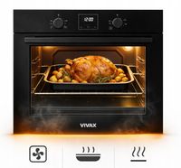 PIEKARNIK DO ZABUDOWY VIVAX BO-808BFD G KOMPAKTOWY ELEKTRYCZNY 80L 60cm 2+3