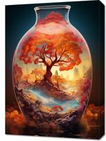 Obraz 50x70cm Drzewo Życia w Szkle
