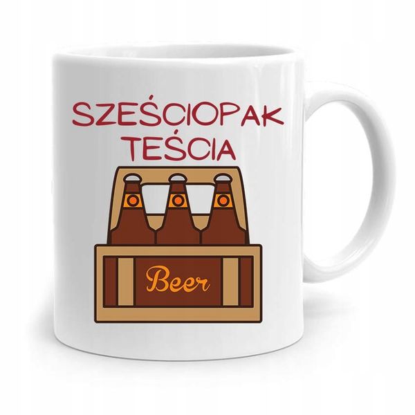 Kubek Prezent Dla Teścia Taty Sześciopak Teścia Z Nadrukiem Ze Zdjęciem zdjęcie 1