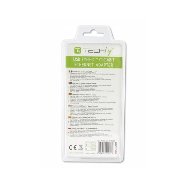 KARTA SIECIOWA ADAPTER TECHLY  USB-C 3.1 NA RJ45 GIGABIT 10/100/1000 zdjęcie 4