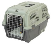 Transporter dla zwierząt szary z kuwetą dla kota 60x40x39cm do 24 kg MPS