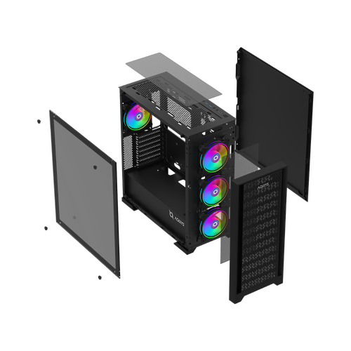 AQIRYS Obudowa do komputera AVIOR black na Arena.pl