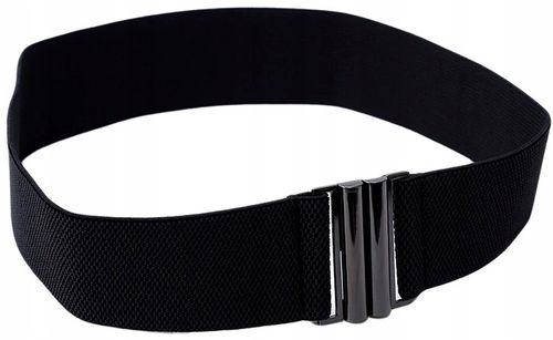 Damski Szeroki Czarny Pasek Do Talii Elastyczny na Arena.pl
