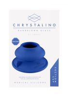 chrystalino   silicone suction cup   blue