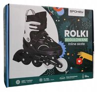 Spokey ROLKI Regulowane 38-41 łożyska carbon ABEC 7 aluminio płoza odblaski