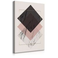 Obraz Na Płótnie Abstrakcja Pastele Marmur Styl Glamour 70cm x 100cm