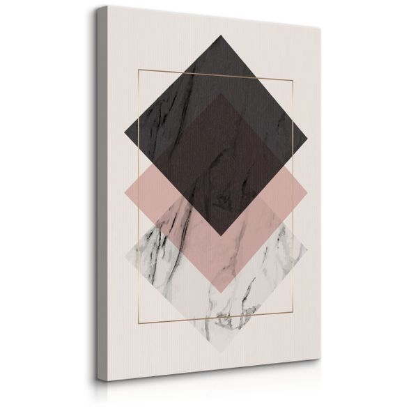 Obraz Na Płótnie Abstrakcja Pastele Marmur Styl Glamour 70cm x 100cm zdjęcie 1