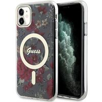 Guess GUHMN61HCFWSA iPhone 11 / Xr 6.1" zielony/khaki hardcase Flower