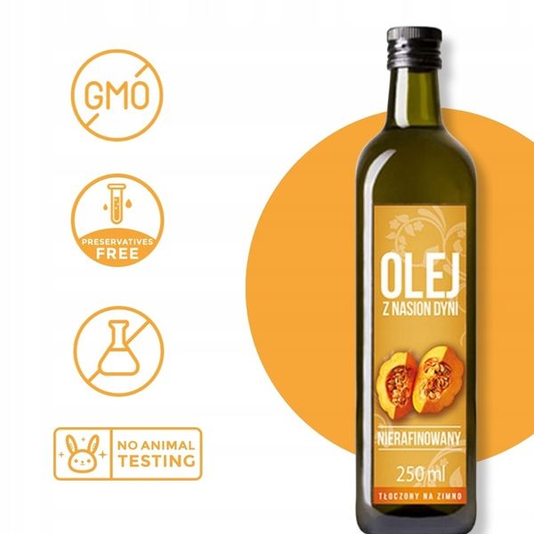 Olej z pestek dyni zimnotłoczony 500 ml zdjęcie 7