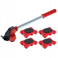 Zestaw ROLKI TRANSPORTOWE do Mebli 150kg TRANSPORTU PRZESUWANIA