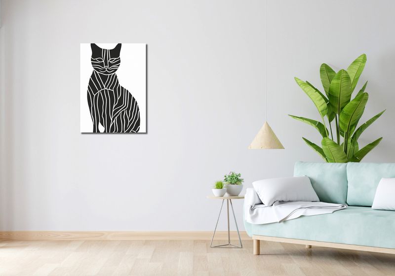 Obraz 50x70cm Zebra w Kocim Ciele zdjęcie 2