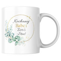 Prezent na dzień Babci Kubek z personalizowanym imieniem