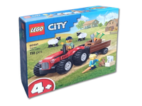 Klocki LEGO City Czerwony traktor z przyczepą 60461