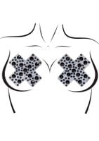 x factor nipple jewels sticker black