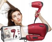 SUSZARKA DO WŁOSÓW MAŁA LEKKA SKŁADANA TURYSTYCZNA PODRÓŻNA 1300W JONIZACJA