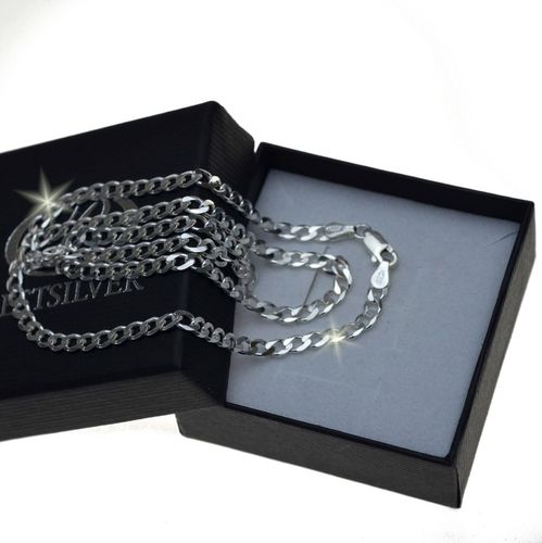 Łańcuszek SREBRNY męski pancerka 50cm 4mm SREBRO na Arena.pl