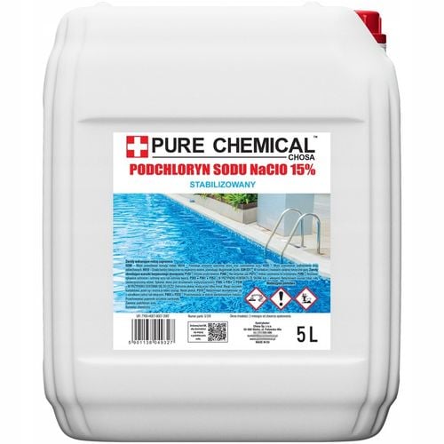 PODCHLORYN SODU 15% CHLOR W PŁYNIE DO WODY DO DREWNA 5L na Arena.pl