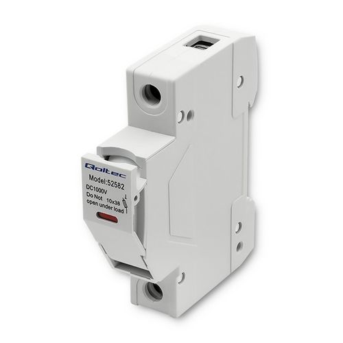 Qoltec Podstawa bezpiecznikowa z diodą + bezpiecznik DC 1P 1000V 30A 10x38 solar na Arena.pl