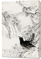 Obraz 60x90cm Eastern Rook, Kashu Japoński Vintage do Salonu
