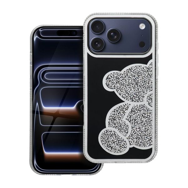 Futerał TEDDY BEAR do IPHONE 17 Pro Max srebrny zdjęcie 1