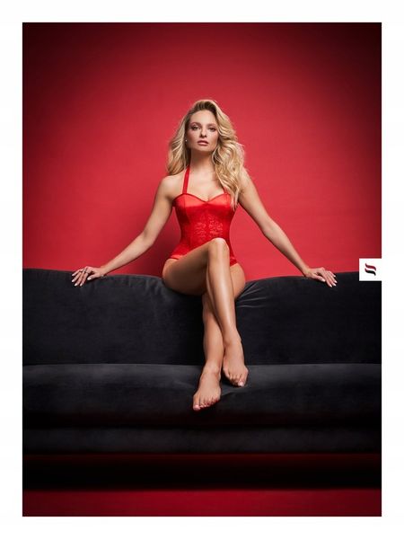 OBSESSIVE DIYOSA czerwony gorset i stringi XS/S zdjęcie 8