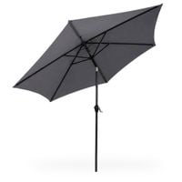 Parasol ogrodowy ORIENT 235x270x270 regulowany z korbką ciemnoszary