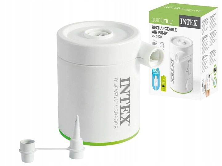 USB Z AKU POMPKA ELEKTRYCZNA 12V QUICK-FILL INTEX 66637 zdjęcie 2