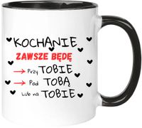 KUBEK PREZENT DLA DZIEWCZYNY ŻONY MĘŻA CHŁOPAKA NA WALENTYNKI URODZINY