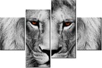 140CM 70 OBRAZ LWIE SPOJRZENIE ŚCIENNY