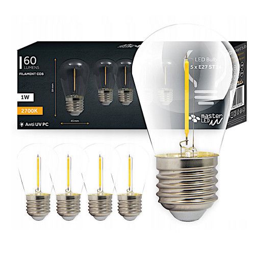 Girlanda OGRODOWA LAMPKI LED 10m + 20x Żarówki E27 zdjęcie 6