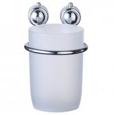 KUBEK ŁAZIENKOWY + UCHWYT ŚCIENNY ATLANTIK