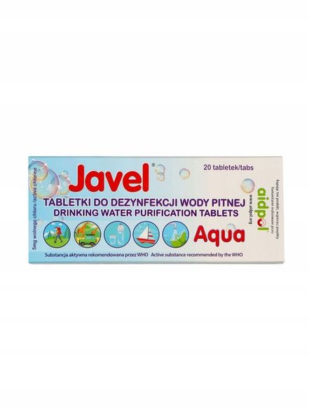 Tabletki do uzdatniania wody Javel Aqua - 120 tabletek zdjęcie 2