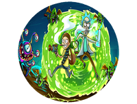 Opłatek na tort Rick i Morty