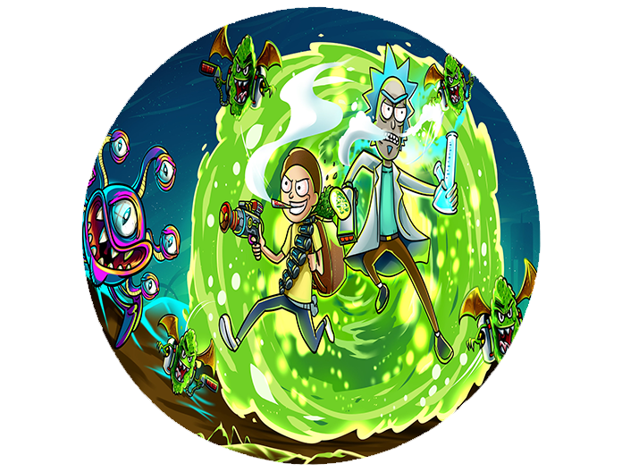 Opłatek na tort Rick i Morty zdjęcie 1