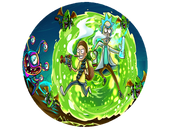 Opłatek na tort Rick i Morty