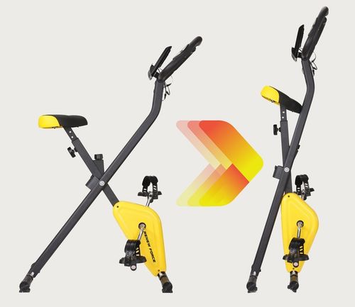 Rower Stacjonarny Składany Treningowy Rowerek do Ćwiczeń Fitness do 110kg na Arena.pl