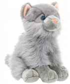 Pluszowy kotek, szary