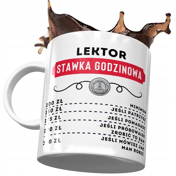 Dla Lektora Kubek Na Urodziny Imieniny Na Prezent Z Nadrukiem Ze Zdjęciem zdjęcie 1