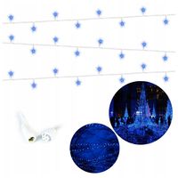 LAMPKI CHOINKOWE ŚWIATEŁKA ŁAŃCUCH ZEWNĘTRZNE LED 1000 IP44 NIEBIESKIE 67M