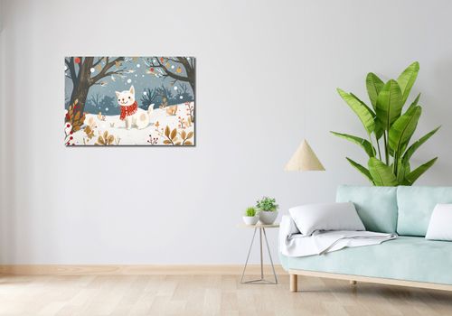 Obraz 90x60cm Śnieżny Kompan na Arena.pl