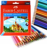 Kredki ołówkowe FABER-CASTELL Eco 48 kolorów Zamek DUŻY ZESTAW