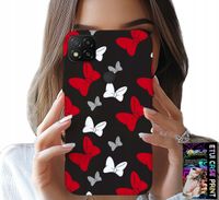 ETUI DO XIAOMI REDMI 9C - KOKARDKI CZERWONO BIAŁE MYSZKA, WZORY