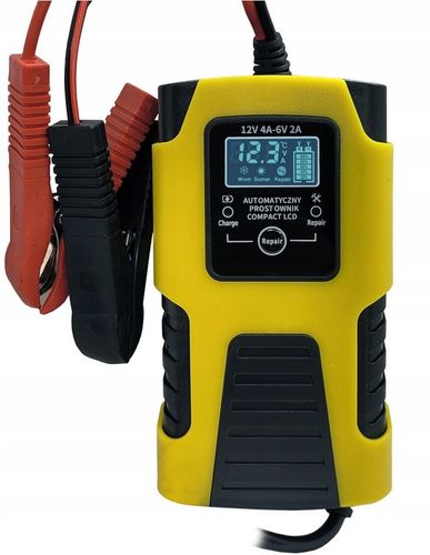 Prostownik Samochodowy do Akumulatorów 6V 12V 2A Ładowarka FUNKCJA NAPRAWY na Arena.pl