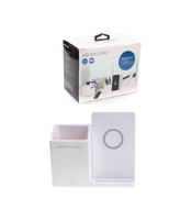 Organizer na długopisy z ładowarką biały