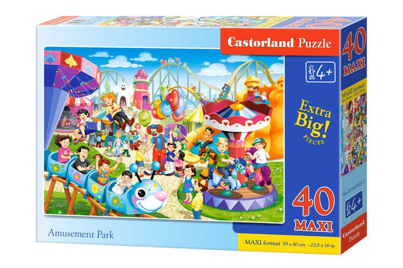 Puzzle 40-elementów MAXI Amusement Park zdjęcie 1