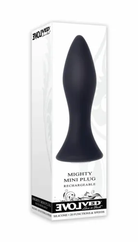 evolved novelties mighty mini plug czarny - kompaktowy model wibrujący na Arena.pl