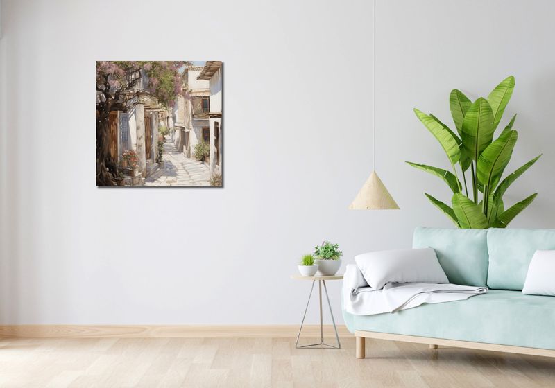 Obraz 70x70cm Urok Starego Miasta zdjęcie 2