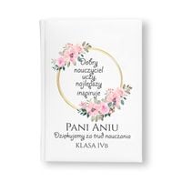 Planer Organizer z Nadrukiem na Prezent dla Nauczyciela Zakończenie Roku