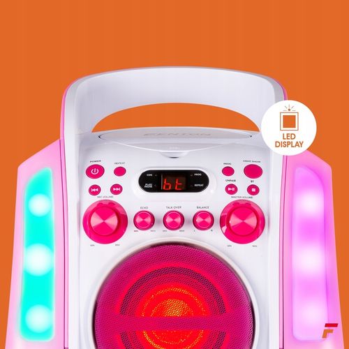 Zestaw KARAOKE głośnik bluetooth CD+G/2 mikrofony na Arena.pl